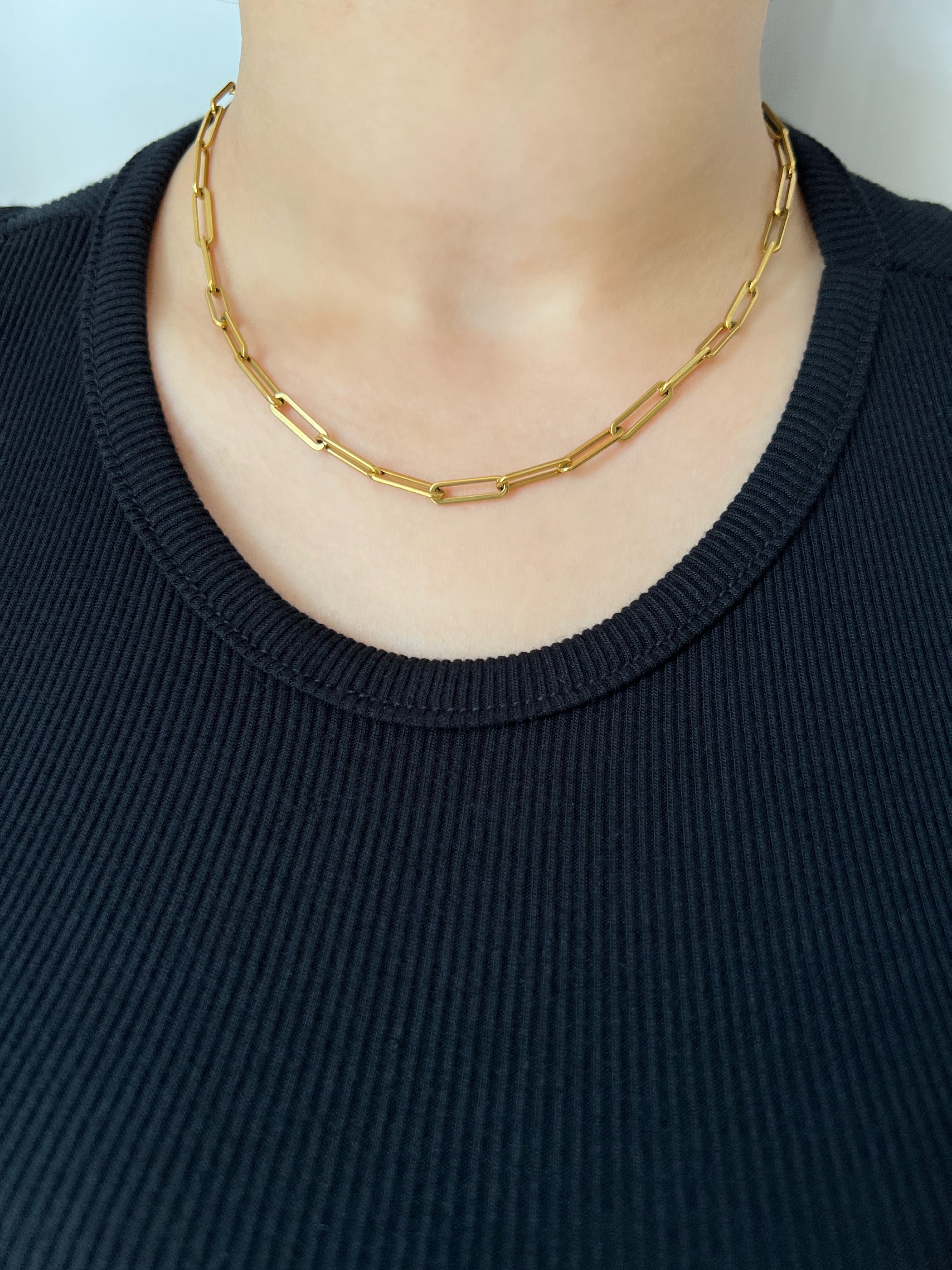 Gold Link Chain Necklace